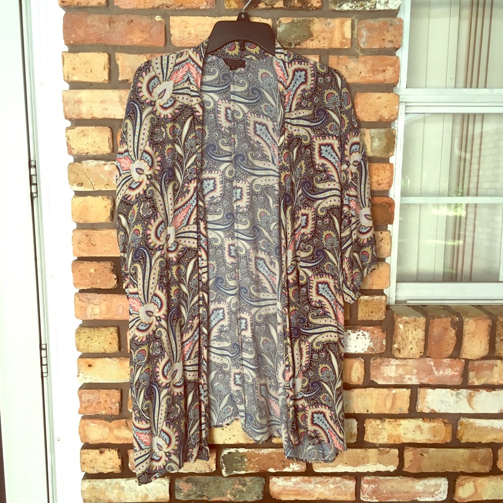 TopShop Paisley Print Kimono